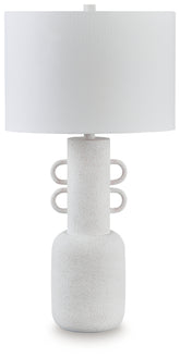 Prime Furniture - Ashley Furniture - Perringhill Lighting - Metal Table Lamp (1/CN) / Distressed White - L207504